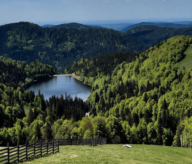 Lac Blanc in the Vosges mountains