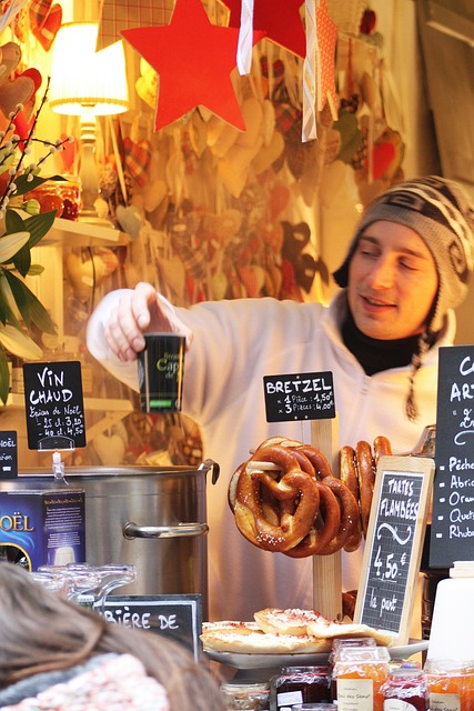 Colmar Christmas market at night